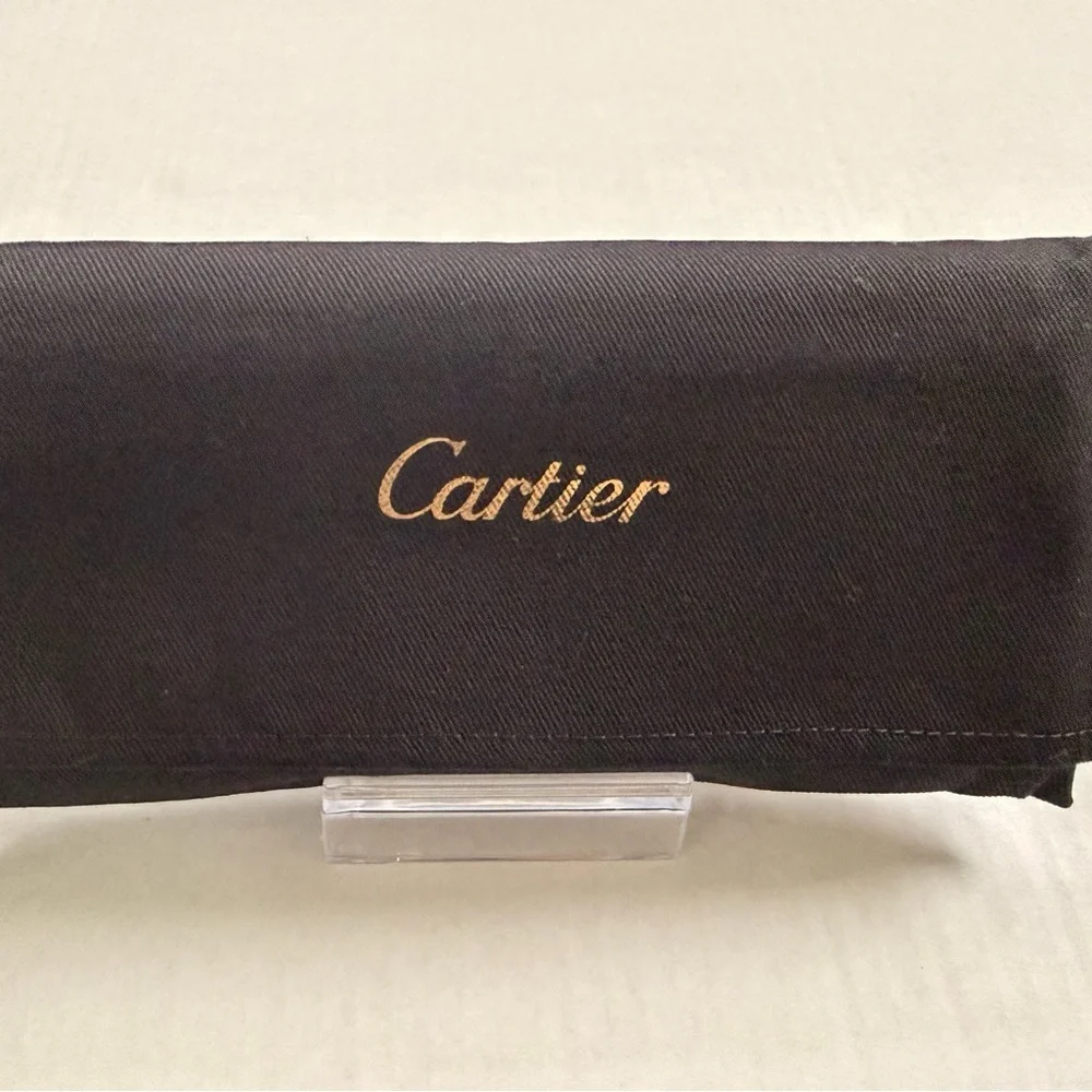 Cartier Glossy Patent Black Leather ‘Happy Birthday’ Long Wallet